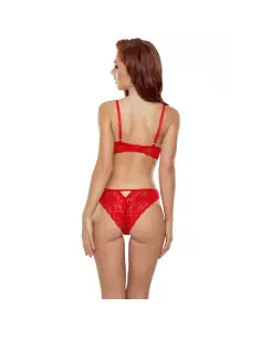 PASSION DENELIA SET TANGA TOP ROJO L XL 2