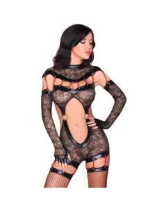 LIVCO CORSETTI FASHION SAKURA CF 90357 MONO GUANTES LARGOS LIGUEROS NEGRO L XL 2