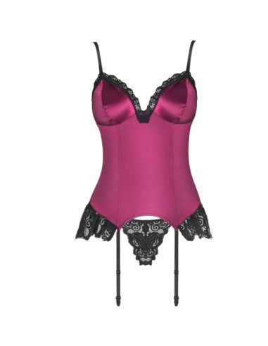 LIVCO CORSETTI FASHION AGRAFENA CF 90436 CORSET TANGA BURDEOS L XL