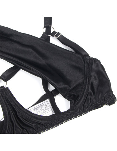 SUBBLIME 955205 SET SUJETADOR CON LAZO NEGRO AJUSTABLE L XL