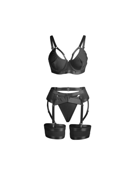 SUBBLIME 955236 SET SUJETADOR CON LIGUERO BONDAGE NEGRO S M SUBBLIME 955236 SET SUJETADOR CON LIGUERO BONDAGE NEGRO S M
