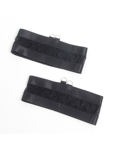 SUBBLIME 955236 SET SUJETADOR CON LIGUERO BONDAGE NEGRO S M