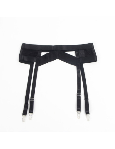 SUBBLIME 955236 SET SUJETADOR CON LIGUERO BONDAGE NEGRO S M