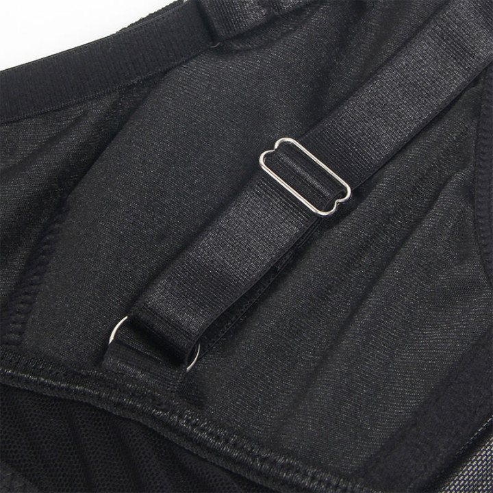 SUBBLIME 955236 SET SUJETADOR CON LIGUERO BONDAGE NEGRO S M