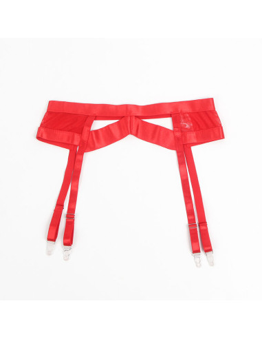 SUBBLIME 955267 SET SUJETADOR CON LIGUERO BONDAGE ROJO L XL