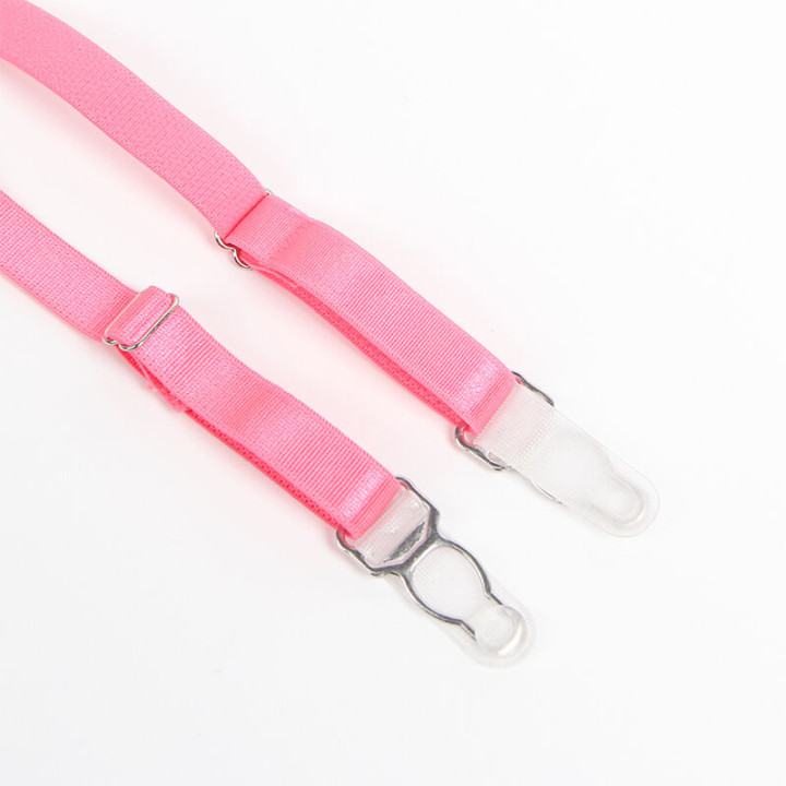 SUBBLIME 955366 SET SUJETADOR CON ENCAJE Y LIGUEROS ROSA Y MORADO L XL