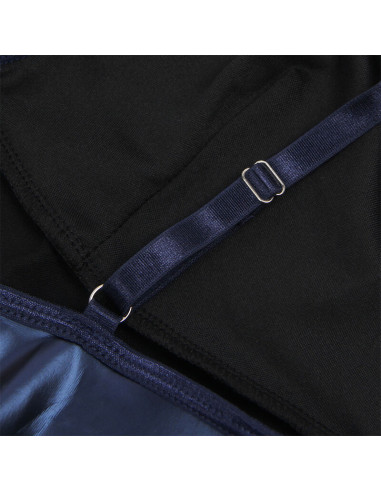 SUBBLIME 955410 VESTIDO CON TIRANTES DE CUERO AZUL S M