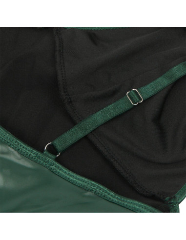 SUBBLIME 955434 VESTIDO CON TIRANTES DE CUERO VERDE S M