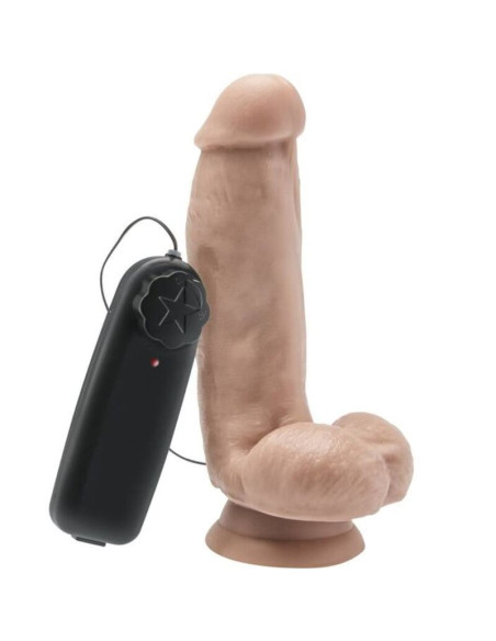 GET REAL DILDO 12 CM CON TESTICULOS VIBRADOR NATURAL