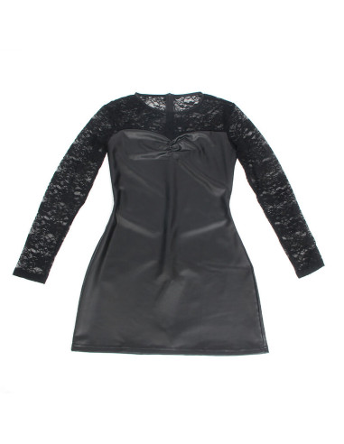 SUBBLIME 955595 VESTIDO DE MANGA LARGA CON ENCAJE NEGRO S M