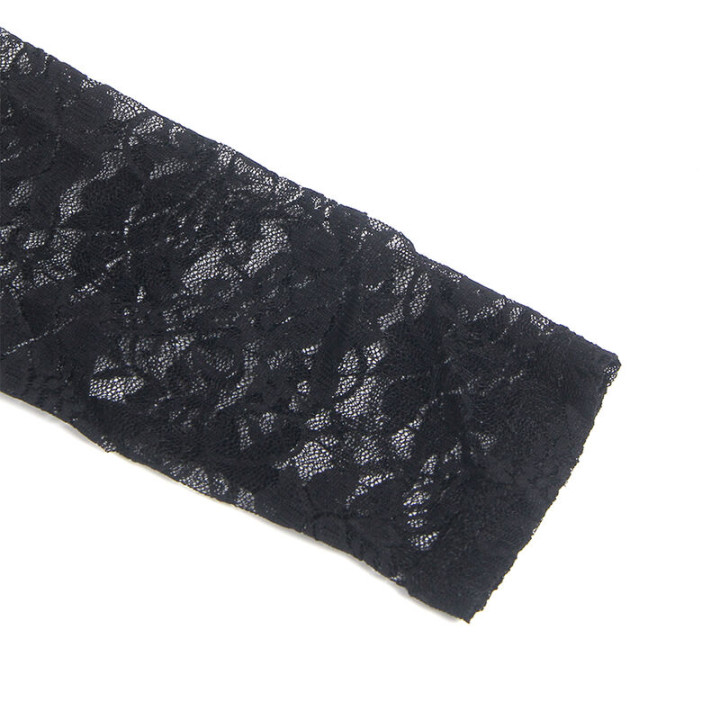 SUBBLIME 955595 VESTIDO DE MANGA LARGA CON ENCAJE NEGRO S M