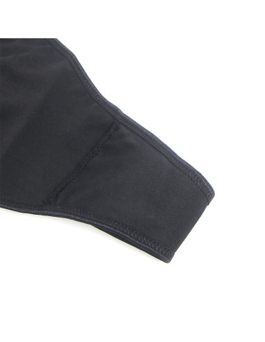 SUBBLIME 957520 VESTIDO DE CUERO CON ENCAJE FLORAL NEGRO S M