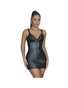 SUBBLIME 957568 VESTIDO DE CUERO CON CREMALLERA NEGRO S M