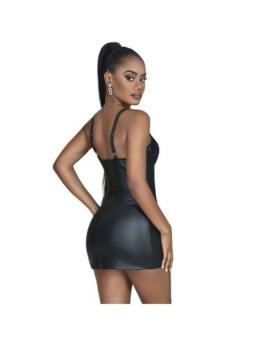 SUBBLIME 957568 VESTIDO DE CUERO CON CREMALLERA NEGRO S M