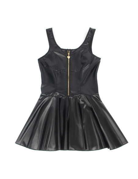 SUBBLIME 957667 VESTIDO DE CUERO CON CREMALLERA DE CORAZON NEGRO S M SUBBLIME 957667 VESTIDO DE CUERO CON CREMALLERA DE CORAZON NEGRO S M