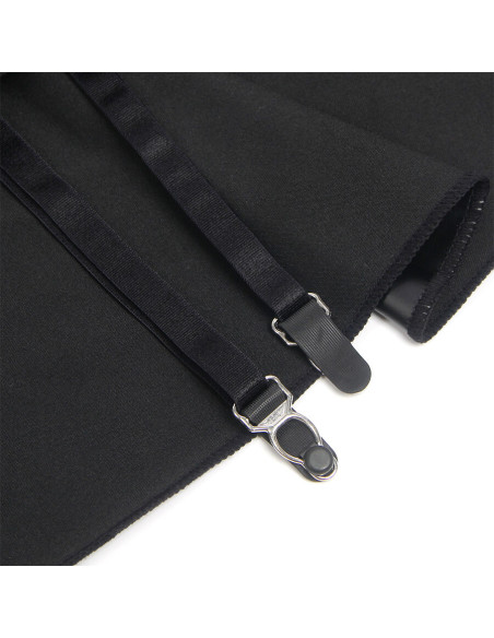 SUBBLIME 957704 VESTIDO DE CUERO CON CREMALLERA Y ENCAJE NEGRO S M SUBBLIME 957704 VESTIDO DE CUERO CON CREMALLERA Y ENCAJE NEGRO S M