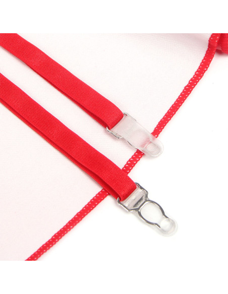 SUBBLIME 957728 VESTIDO DE CUERO CON CREMALLERA Y ENCAJE ROJO S M SUBBLIME 957728 VESTIDO DE CUERO CON CREMALLERA Y ENCAJE ROJO S M