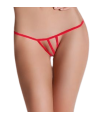 PASSION - MICRO OPEN THONG RED ONE SIZE