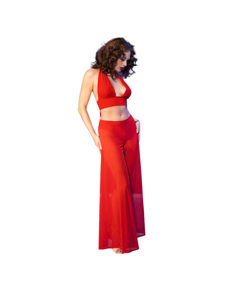 CHILIROSE CR 4857 SET TOP Y PANTALONES ROJO TALLA S