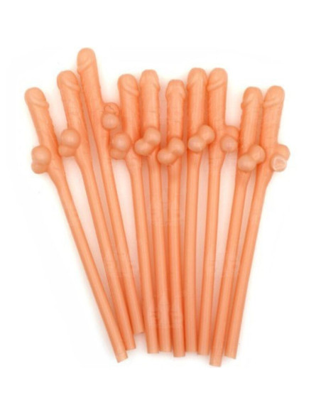 DIABLO PICANTE 10 PAJITAS FORMA DE PENE DIABLO PICANTE 10 PAJITAS FORMA DE PENE