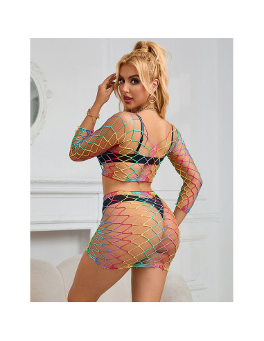 SUBBLIME 952440 SET DE REJILLA 2 PIEZAS MANGA LARGA ARCOIRIS TALLA UNICA