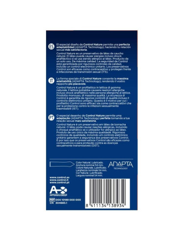 CONTROL ADAPTA NATURE PRESERVATIVOS 24 UNIDADES