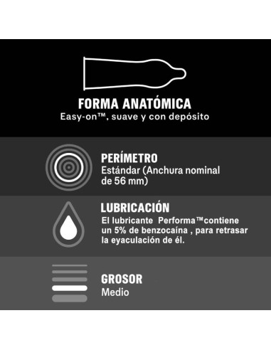 DUREX PLACER PROLONGADO RETARDANTE 12 UNIDADES