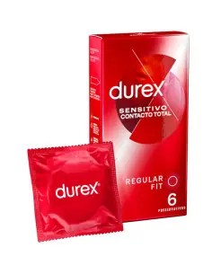 DUREX SENSITIVO CONTACTO TOTAL 6 UNIDADES
