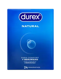 DUREX PRESERVATIVOS NATURAL 24 UNIDADES