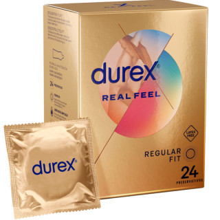 DUREX REAL FEEL 24 UNIDADES
