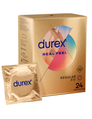 DUREX REAL FEEL 24 UNIDADES