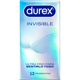 DUREX PRESERVATIVOS INVISIBLE ULTRA FINO 12 UNIDADES