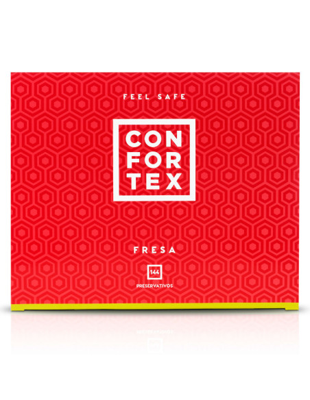 CONFORTEX PRESERVATIVOS FRESA CAJA 144 UDS CONFORTEX PRESERVATIVOS FRESA CAJA 144 UDS