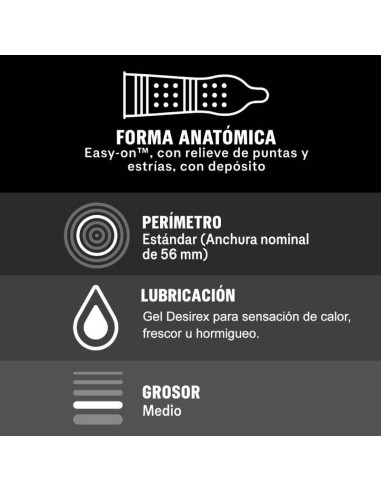 DUREX INTENSE ORGASMIC 12 UNIDADES