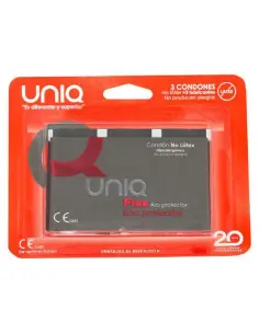 UNIQ FREE PRESERVATIVOS CON ARO PROTECTOR SIN LATEX 3 UNIDADES