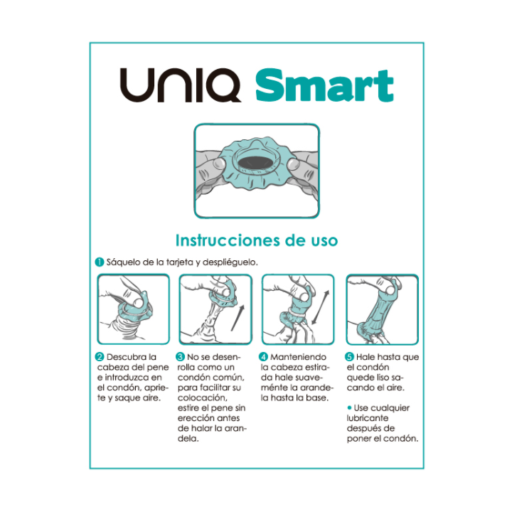 UNIQ SMART PRESERVATIVOS PRE ERECCION SIN LATEX 3 UNIDADES