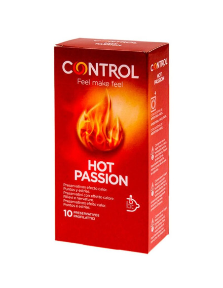 CONTROL HOT PASSION PRESERVATIVOS EFECTO CALOR 10 UNIDADES CONTROL HOT PASSION PRESERVATIVOS EFECTO CALOR 10 UNIDADES