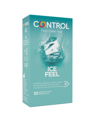 CONTROL ICE FEEL PRESERVATIVOS EFECTO FRIO 10 UNIDADES