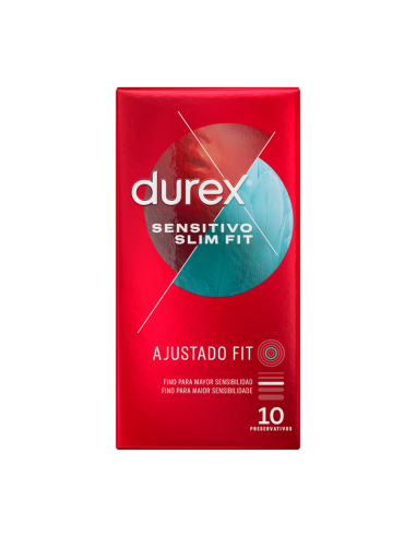 DUREX SENSITIVO SLIM FIT 10 UNIDADES