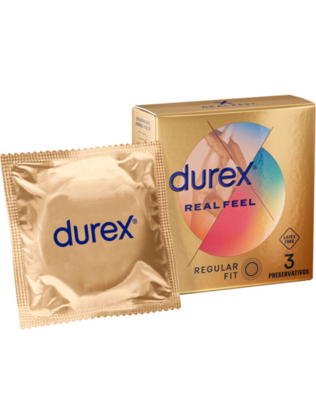 DUREX REAL FEEL PRESERVATIVOS 3 UNIDADES DUREX REAL FEEL PRESERVATIVOS 3 UNIDADES