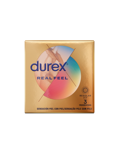 DUREX REAL FEEL PRESERVATIVOS 3 UNIDADES