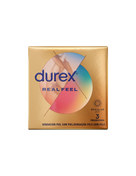 DUREX REAL FEEL PRESERVATIVOS 3 UNIDADES DUREX REAL FEEL PRESERVATIVOS 3 UNIDADES