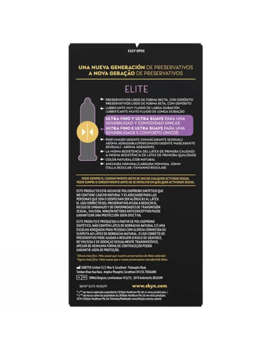 SKYN PRESERVATIVO ELITE ULTRAFINO 10 UNIDADES