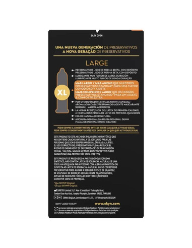 SKYN PRESERVATIVO LARGE AJUSTE EXTRA 10 UNIDADES