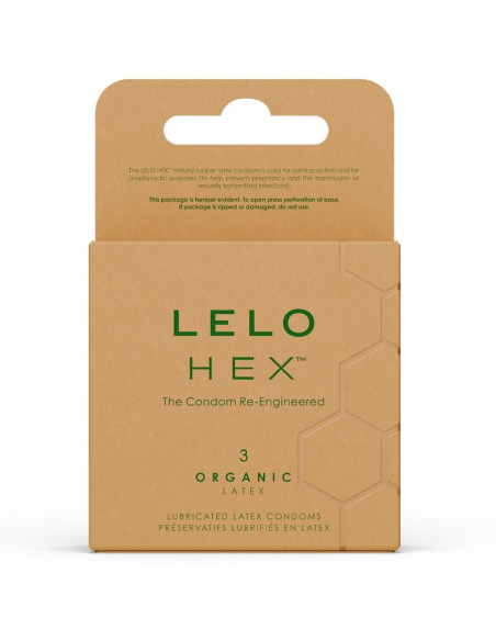 LELO HEX ORGANIC PRESERVATIVO CAJA 3 UDS LELO HEX ORGANIC PRESERVATIVO CAJA 3 UDS