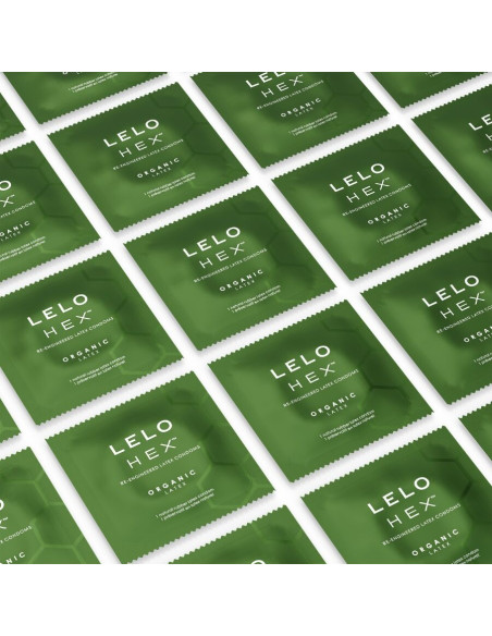 LELO HEX ORGANIC PRESERVATIVO CAJA 12 UDS LELO HEX ORGANIC PRESERVATIVO CAJA 12 UDS