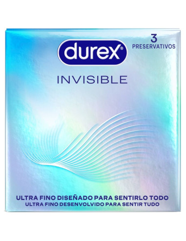 DUREX PRESERVATIVOS INVISIBLE ULTRA FINO 3 UNIDADES