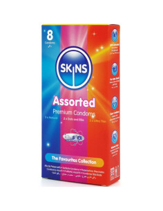 SKINS SURTIDO PRESERVATIVOS PREMIUM PACK 8 2