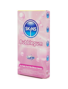 SKINS PRESERVATIVOS PREMIUM SABOR CHICLE PACK 8 2