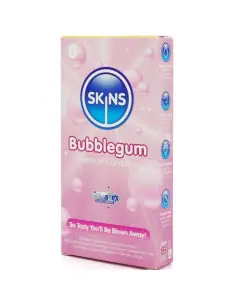 SKINS PRESERVATIVOS PREMIUM SABOR CHICLE PACK 8 2